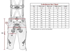Myooka Trachtenlederhose Herren (LE1BRN) LE1BRN