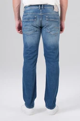 Miracle of Denim 5-Pocket Jeans Comfort Fit Thomas Creme/Blau/Weiß