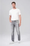 Miracle of Denim 5-Pocket Jeans Comfort Fit Thomas Grau/Hellgrau/Creme/Weiß