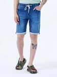 Miracle of Denim Jeansbermudas Tom Shorts Hellblau/Blau/Lila