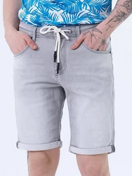 Miracle of Denim Jeansbermudas Tom Shorts Grau/Hellgrau