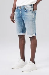 Miracle of Denim Jeansbermudas Thomas Shorts Creme/Weiß/Schwarz