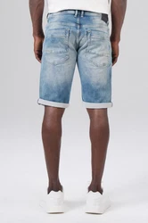 Miracle of Denim Jeansbermudas Thomas Shorts Creme/Weiß/Schwarz