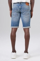 Miracle of Denim Jeansbermudas Thomas Shorts Creme/Schwarz/Weiß