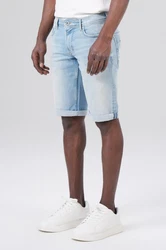 Miracle of Denim Jeansbermudas Thomas Shorts Hellblau/Creme/Weiß/Schwarz
