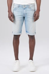 Miracle of Denim Jeansbermudas Thomas Shorts Hellblau/Creme/Weiß/Schwarz
