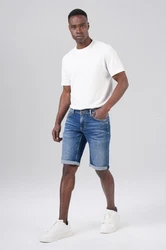 Miracle of Denim Jeansbermudas Thomas Shorts Creme/Weiß/Schwarz/Grün