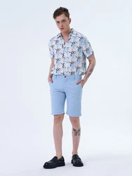 Miracle of Denim Jeansbermudas Hector Chino Shorts Hellblau/Blau
