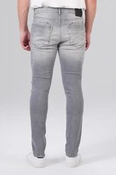 Miracle of Denim 5-Pocket Jeans Alvin Tapered (1-tlg) Grau/Hellgrau/Weiß