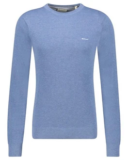 Gant Strickpullover R-Neck COTTON PIQUE C-NECK jeansblau melange