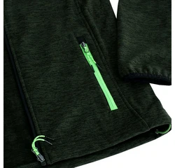 Kjelvik Fleecejacke Mike Sweatjacke Dunkelgrün/Grün/Neonfarben