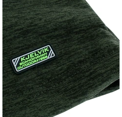 Kjelvik Fleecejacke Mike Sweatjacke Dunkelgrün/Grün/Neonfarben