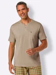 Witt Schlafanzug-Shirt Khaki/Beige/Braun