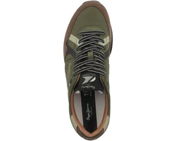 Pepe Jeans Brit Road Sneaker Dunkelgrün/Braun/Khaki