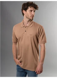 Trigema Poloshirt DELUXE Piqu Braun/Beige/Khaki