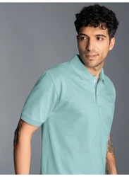 Trigema Poloshirt DELUXE Piqu blau/gletscher