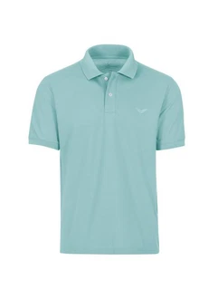 Trigema Poloshirt DELUXE Piqu blau/gletscher