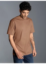 Trigema T-Shirt TRIGEMA T-Shirt DELUXE Braun/Khaki/Beige