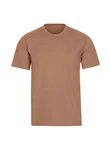 Trigema T-Shirt TRIGEMA T-Shirt DELUXE Braun/Khaki/Beige