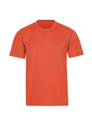 Trigema T-Shirt TRIGEMA T-Shirt DELUXE Orange/Rot