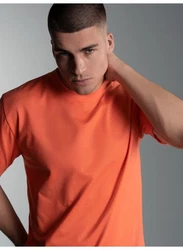 Trigema T-Shirt TRIGEMA T-Shirt DELUXE Orange/Rot