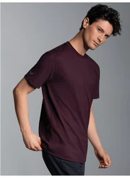 Trigema T-Shirt Dunkelrot/Lila/Bordeaux
