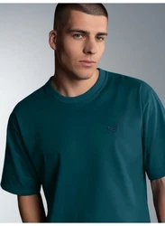 Trigema T-Shirt Heavy Oversized  Türkis/Grün