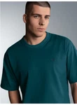 Trigema T-Shirt Heavy Oversized  Türkis/Grün