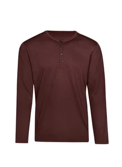Trigema Longsleeve Langarmshirt mit Knopfleiste