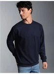 TRIGEMA Herren Sweatshirt Waffeloptik 619501 blau (navy)