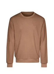 TRIGEMA Herren Sweatshirt Waffeloptik 619501 Haselnuss/braun