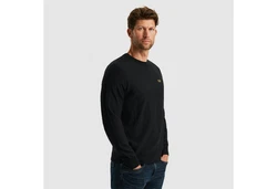 PME LEGEND Rundhalspullover American Classic Buckley Knit Schwarz