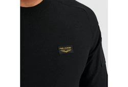 PME LEGEND Rundhalspullover American Classic Buckley Knit Schwarz