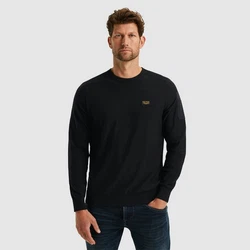 PME LEGEND Rundhalspullover American Classic Buckley Knit Schwarz