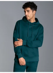 Trigema Kapuzensweatshirt TRIGEMA Hoodie blau