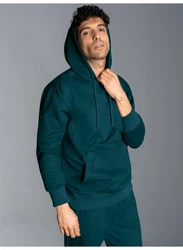 Trigema Kapuzensweatshirt TRIGEMA Hoodie blau