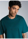 Trigema Heavy Oversized T-Shirt mit 3D-Motiv saphir