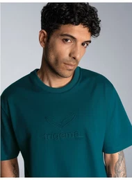 T-Shirt Heavy Oversized T-Shirt mit 3D-Motiv (1-tlg)
