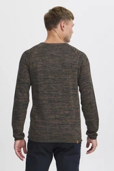 Blend Dan Herren Strickpullover Feinstrick Mit Rundhals (20700587ME) Burned Orange (73823)