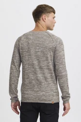 Blend Dan Herren Strickpullover Feinstrick Mit Rundhals (20700587ME) Grau/Hellgrau