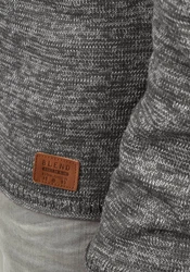 Blend Dan Herren Strickpullover Feinstrick Mit Rundhals (20700587ME) Dunkelgrau/Grau/Hellgrau