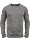 Blend Dan Herren Strickpullover Feinstrick Mit Rundhals (20700587ME) Dunkelgrau/Grau/Hellgrau