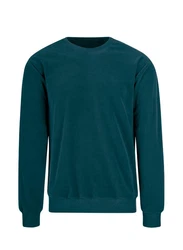 TRIGEMA Sweatshirt Nicki-Shirt Türkis/Grün/Dunkelgrün