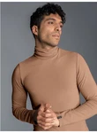 Trigema Rollkragen-Shirt aus elastischer Viskose braun