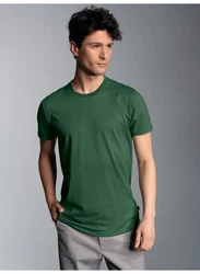Trigema T-Shirt Slim Fit Dunkelgrün/Grün