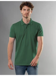 Trigema Slim Fit Poloshirt grn/efeu
