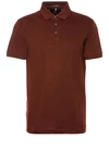BOSS Poloshirt T-Perry Braun/Bordeaux/Rot/Dunkelrot/Orange