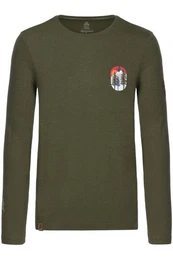 Strickpullover Longsleeve Herren - FILMOORALM - olivgrn