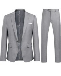 Anzug (2 tlg) Slim Fit Business Herrenanzug im eleganten Look