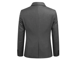 Allthemen Anzug Slim Fit Business Herrenanzug Dunkelgrau/Grau/Hellgrau